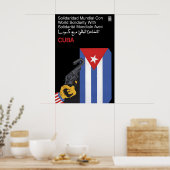 Affiche de l'OSPAAAL Solidarité mondiale avec Cuba (Cuisine)