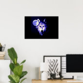 Affiche de loup Imprimer - Affiche de loup (Bureau à domicile)