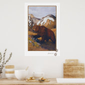 affiche de l'ours brun (Cuisine)