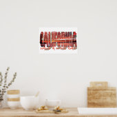 Affiche de l'ours de Californie (Cuisine)