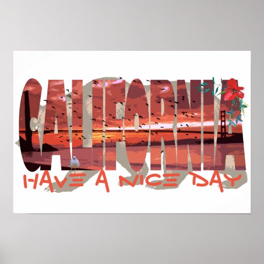 Affiche de l'ours de Californie (Devant)