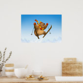 Affiche de l'ours de ski (Cuisine)