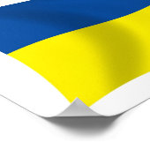 Affiche de l'Ukraine avec drapeau à imprimer (Coin)