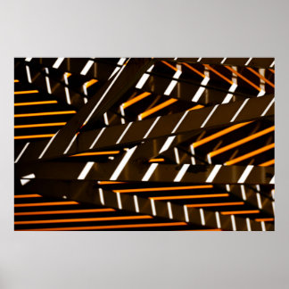 Affiche de luminaire de plafond géométrique d'arch