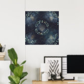 Affiche de lune de phase de papillon céleste de la (Bureau à domicile)