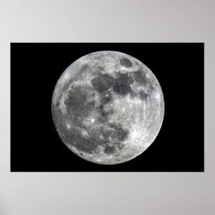 Affiche de lune de Supermoon