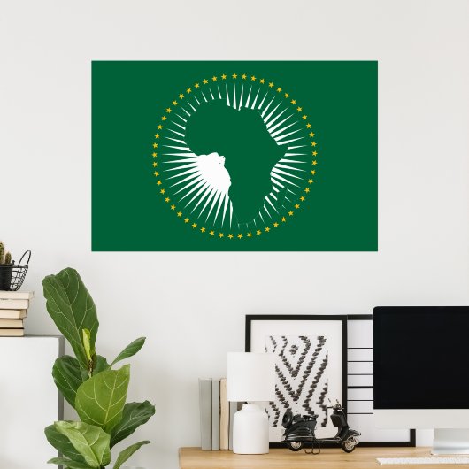 Affiche de l'Union africaine (Bureau à domicile)