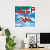 Affiche de l'Union soviétique Jet Fighter (Bureau à domicile)