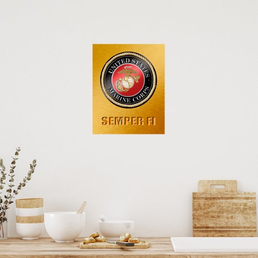 Affiche de l'USMC Semper Fi (Cuisine)