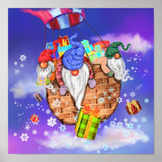 Affiche de lutins de Noël (Devant)