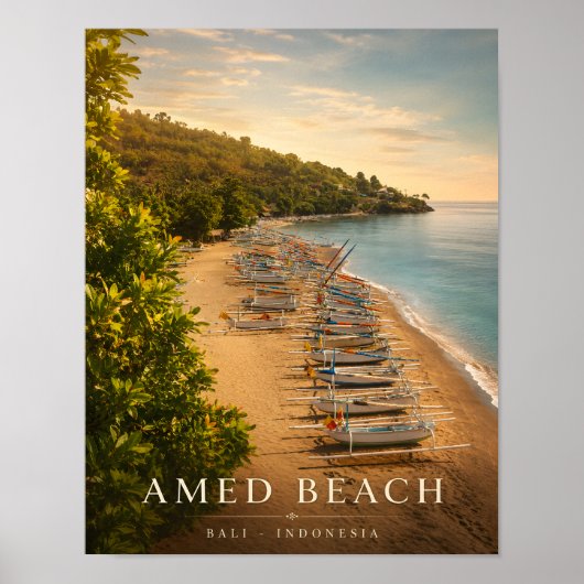 Affiche de luxe d'Amed Beach Bali (Devant)
