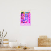 Affiche de machine à écrire, décoration dopamine, (Cuisine)