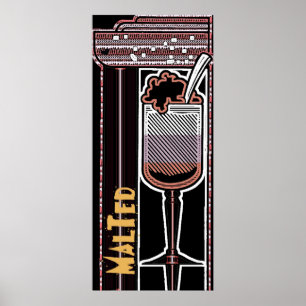 affiche de magasin de malt