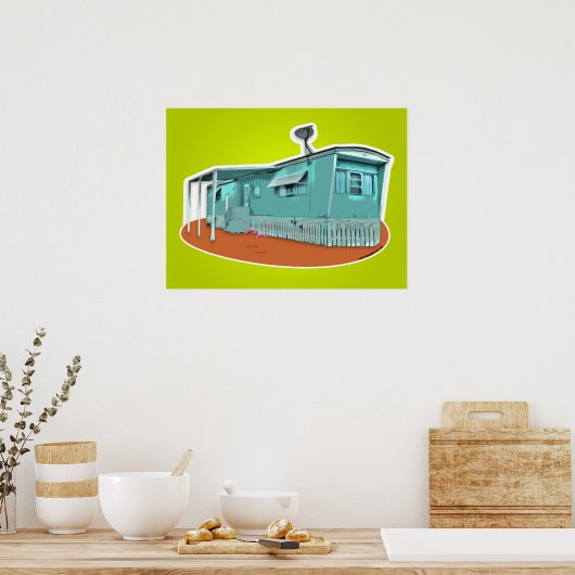Affiche de maison mobile (Cuisine)