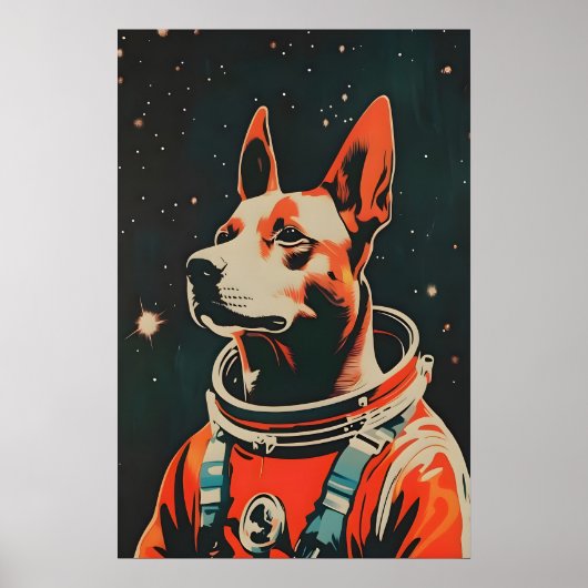 Affiche de Malinois belge astronaute, belge (Devant)