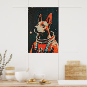 Affiche de Malinois belge astronaute, belge (Cuisine)