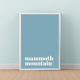 Affiche de Mammoth Mountain Californie ville moder