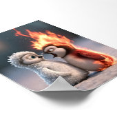 Affiche de manchot Amber & Frosty Fire and Ice (Coin)