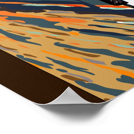 Affiche de manchot de Munch (Coin)