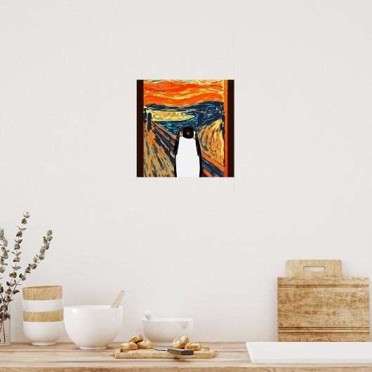 Affiche de manchot de Munch (Cuisine)