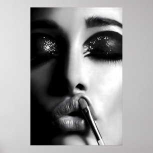 Affiche de Maquillage de Femme Glamour, Mode Vinta