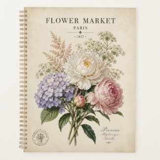 Affiche de marché de fleurs botaniques vintage | É
