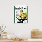 Affiche de Mardi Gras du Illinois Central Railroad (Cuisine)