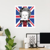 Affiche de Margaret Thatcher Iron Lady R.I.P (Bureau à domicile)