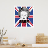 Affiche de Margaret Thatcher Iron Lady R.I.P (Cuisine)
