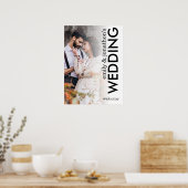 Affiche de mariage avec superposition de photo mod (Cuisine)
