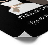 Affiche de mariage B & G Love is Sweet pour la fêt (Coin)