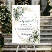 Affiche de mariage Bohemian Eucalyptus Unplugged