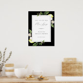 Affiche de mariage Botanical Lemons Main Squeeze (Cuisine)
