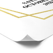 Affiche de mariage de bienvenue aquarelle rouge cr (Coin)