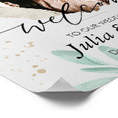 Affiche de mariage de bienvenue naturelle (Coin)