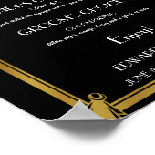 Affiche de mariage du bar à cocktails signature Ar (Coin)