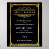 Affiche de mariage du bar à cocktails signature Ar (Devant)