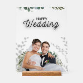 Affiche de mariage – Élégante mariée et verdure du (Recto)