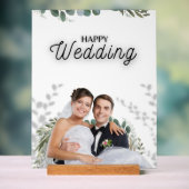 Affiche de mariage – Élégante mariée et verdure du (Neutre)