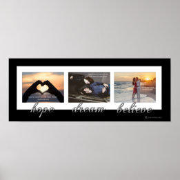 Affiche de mariage Hope, Dream, Believe