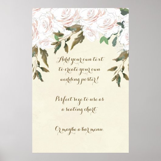 affiche de mariage personnalisée sur mesure à moti (Devant)