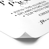 Affiche de mariage Pimp your Prosecco Mariée & Mar (Coin)