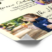 Affiche de mariage trois photos de boissons de sig (Coin)