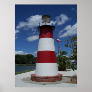 Affiche de marqueur de lac lighthouse de Dora la