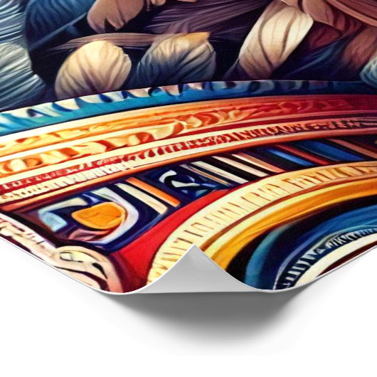 affiche de masque de tiki (Coin)