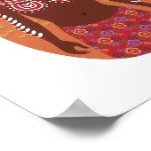 Affiche de Matriochka aborigène australienne (Coin)