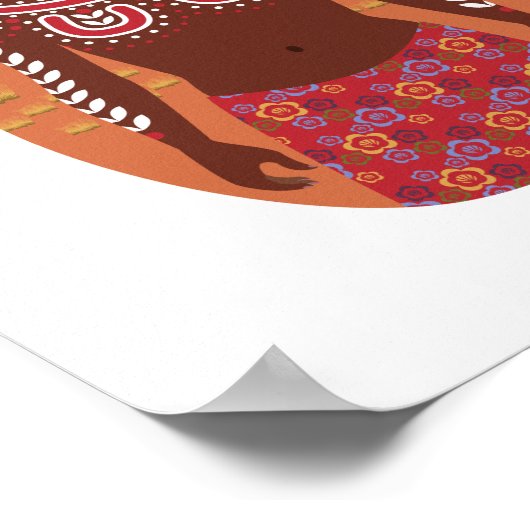 Affiche de Matriochka aborigène australienne (Coin)