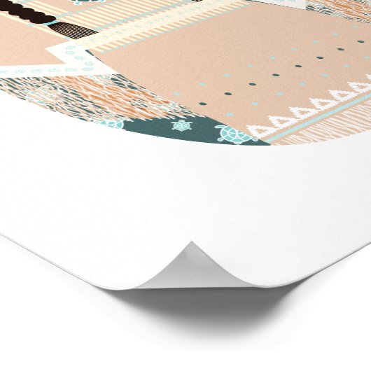 Affiche de matriochka amérindienne (Coin)