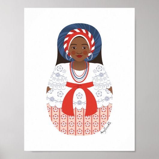 Affiche de Matriochka brésilienne de Bahia (Devant)