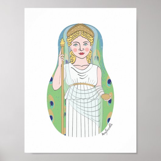 Affiche de Matriochka de la déesse romaine Juno (Devant)